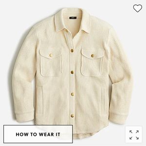 J Crew Waffle Knit Shacket